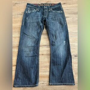 Rock Revival Dark Blue Bootcut Jeans "Mick"